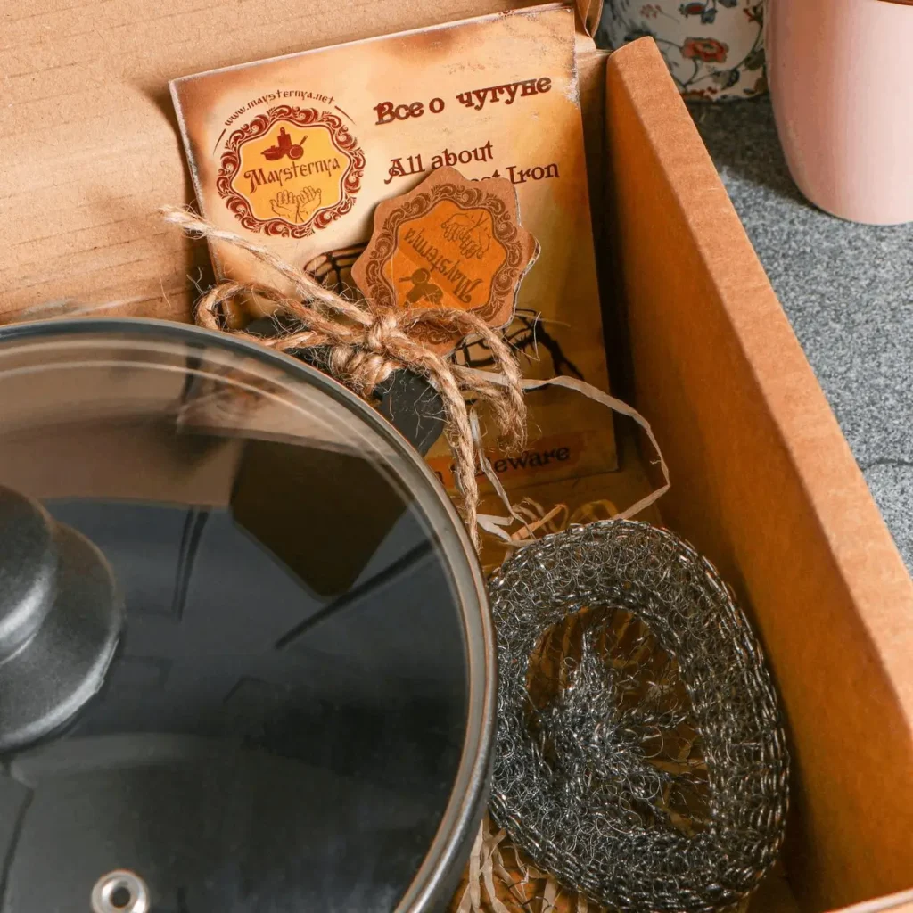 Gietijzeren wokpan 2 liter 05