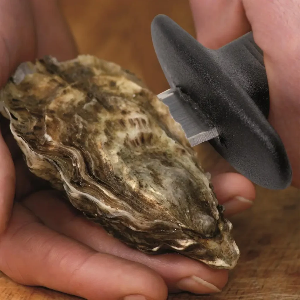 Traditioneel oestermes met stevig handvat