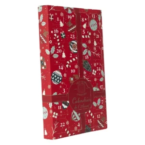 Feestelijke adventskalender met geurkaarsen en elegante verpakking – kerstdecoratie voor thuis