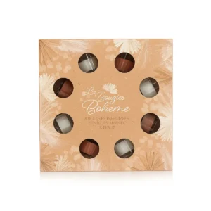Luxe geurkaarsen cadeauset in beige geschenkdoos Les Bougies Bohème
