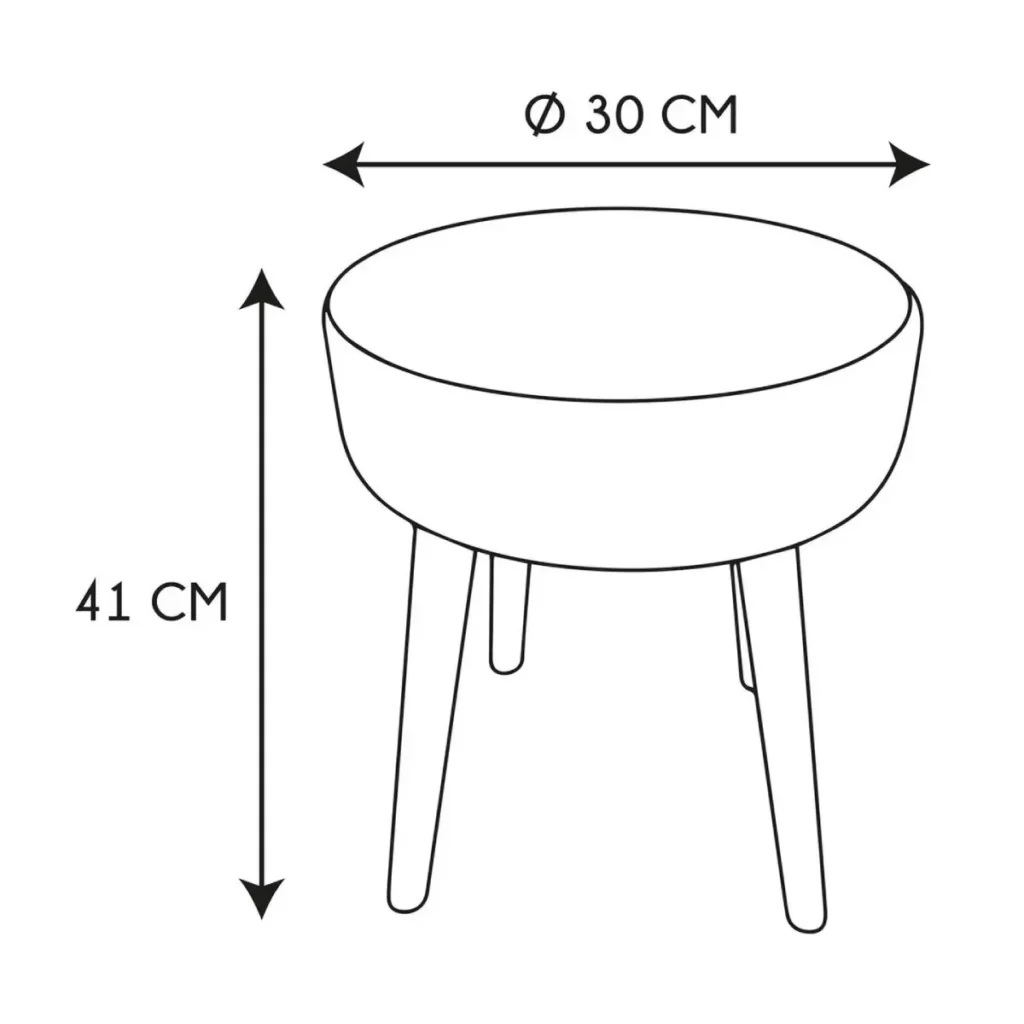 Beige boho kruk als decoratie in moderne woonkamer