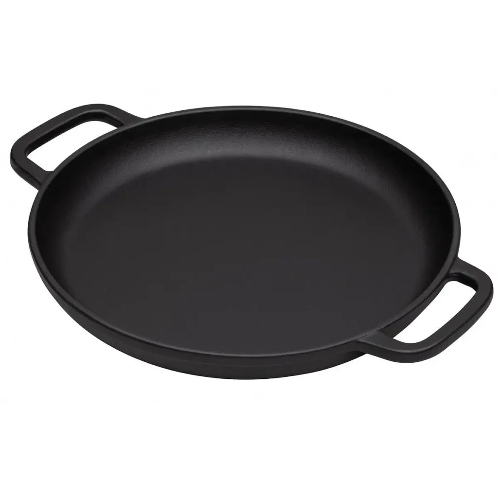 Gietijzeren barbecue pan 34 cm van Maysternya – bovenaanzicht