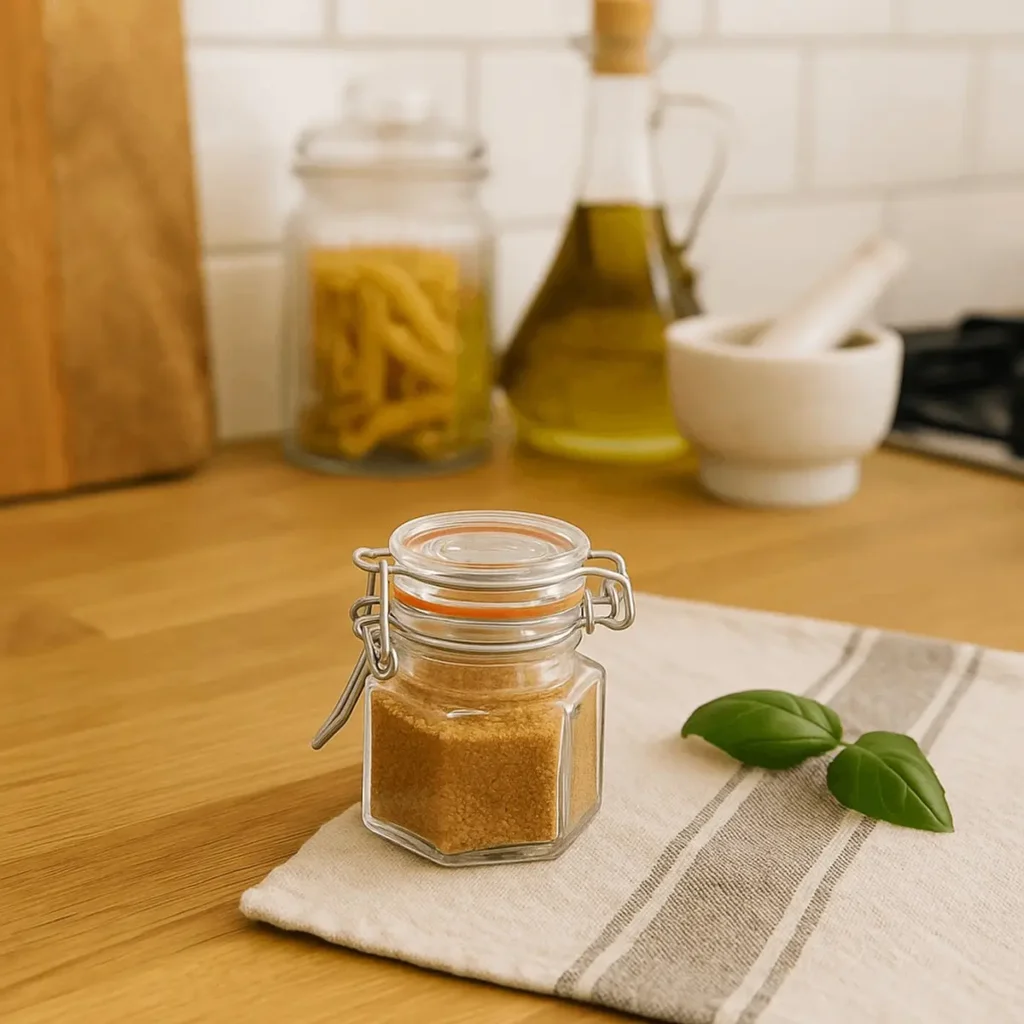 weckpotjes zeshoekig 100 ml set van 6 voor suiker zout en kruiden