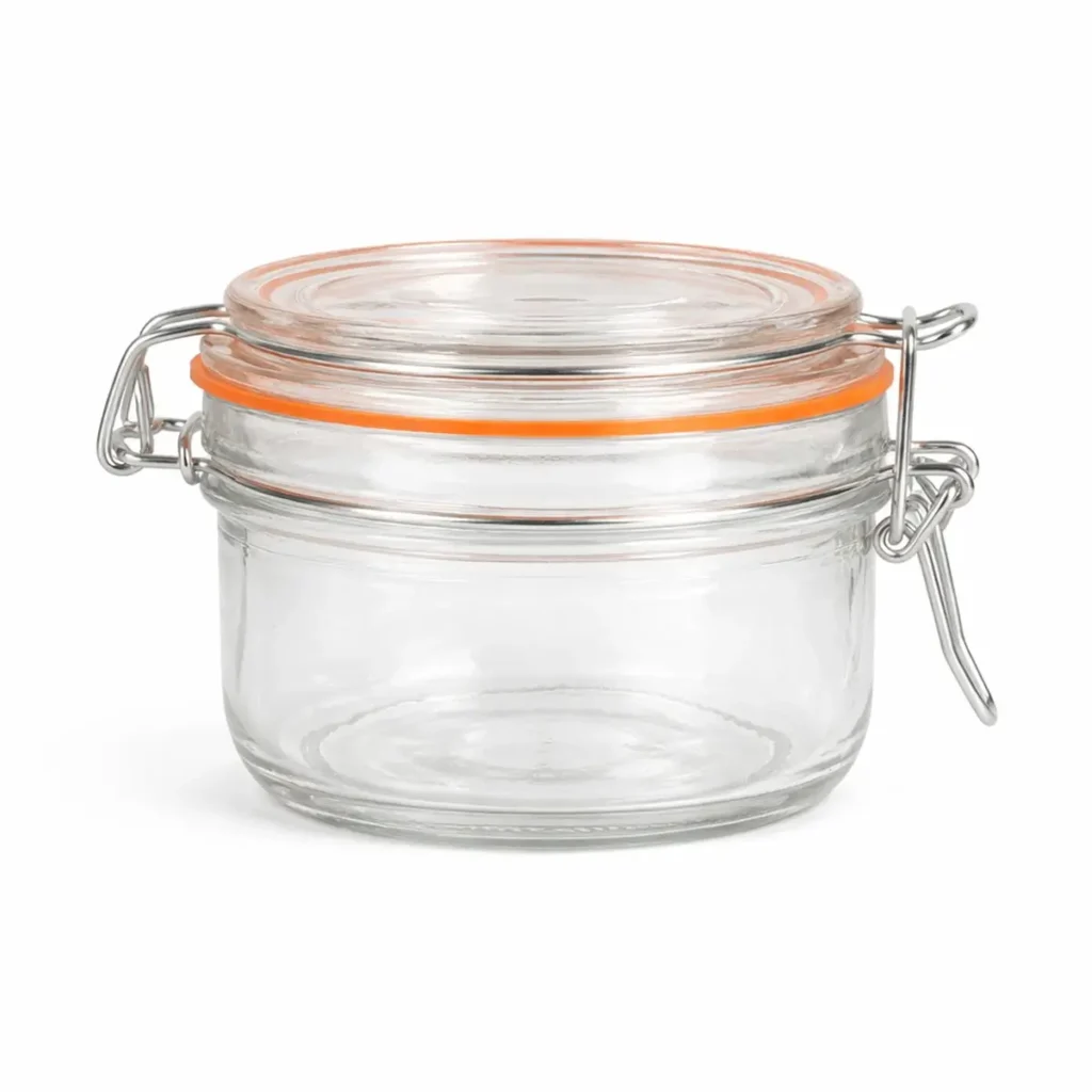 luchtdichte weckpotjes 140 ml set van 6 met rubberen ring