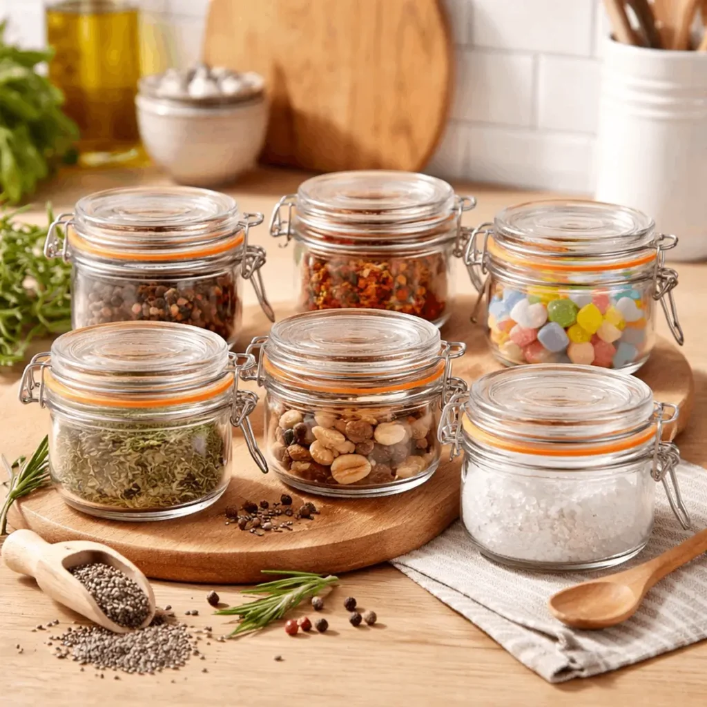 weckpotjes 140 ml set van 6 voor desserts en proeverijen