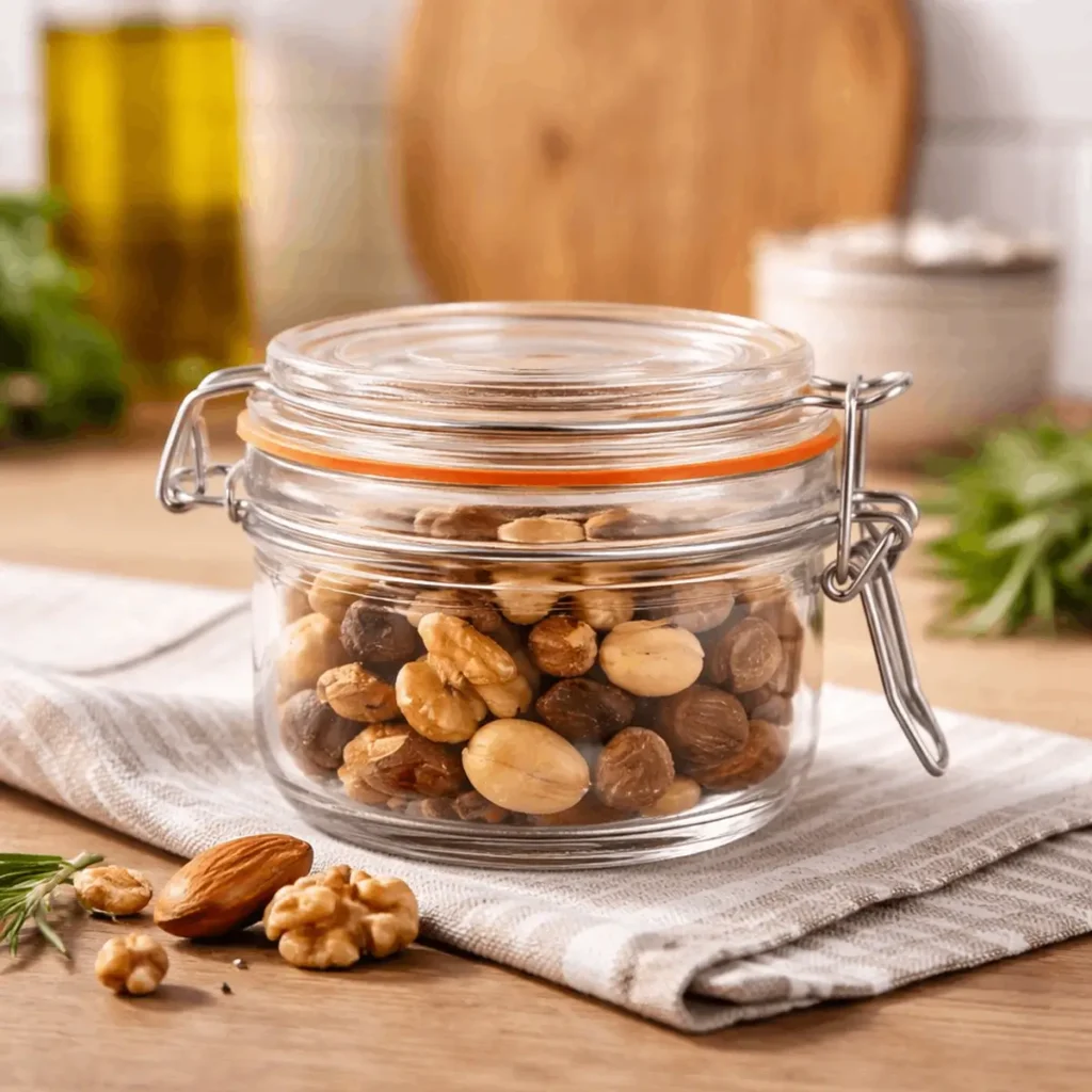 glazen weckpotjes 140 ml voor kruiden en specerijen set van 6