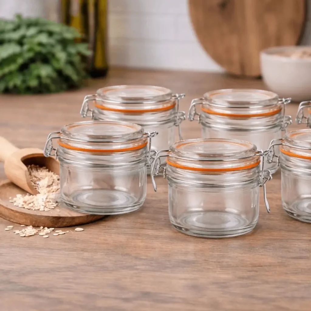 weckpotjes 200 ml set van 6 voor desserts en toetjes in glaasjes