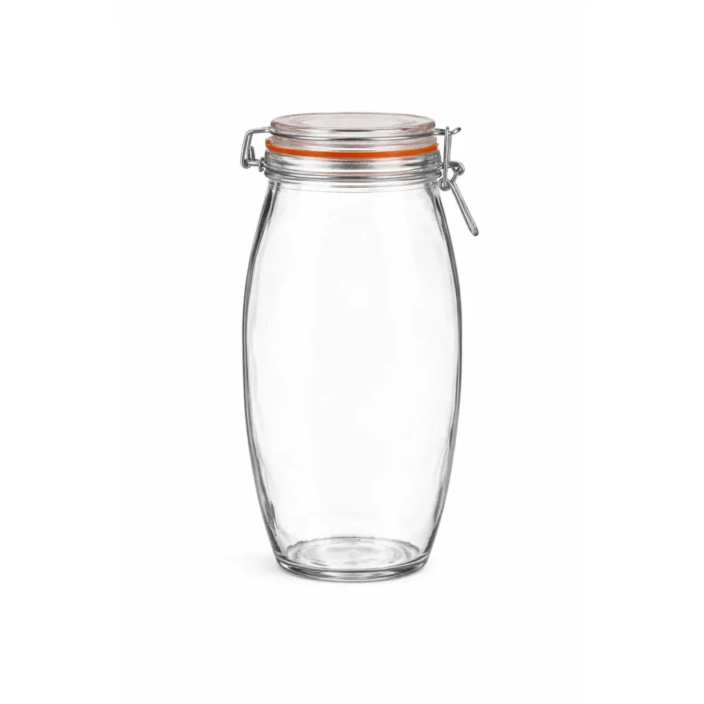 glazen weckpot 1.9 liter voorraadpot voor pasta rijst en granola