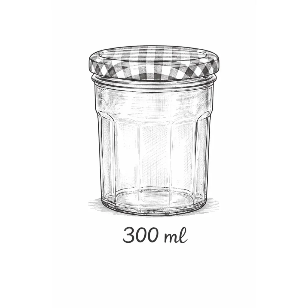 glazen jampotjes 300 ml set van 6 met luchtdicht schroefdeksel