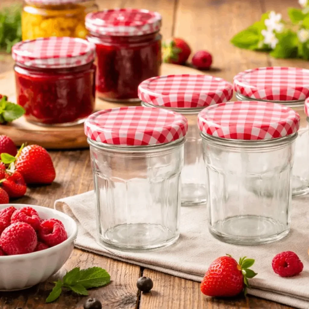 glazen jampotjes 300 ml set van 6 geschikt voor diy cadeaus