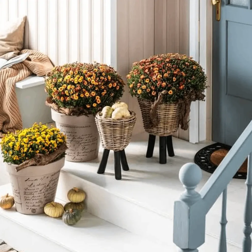 Ronde bloempot op houten poten zwart voor modern en Scandinavisch interieur