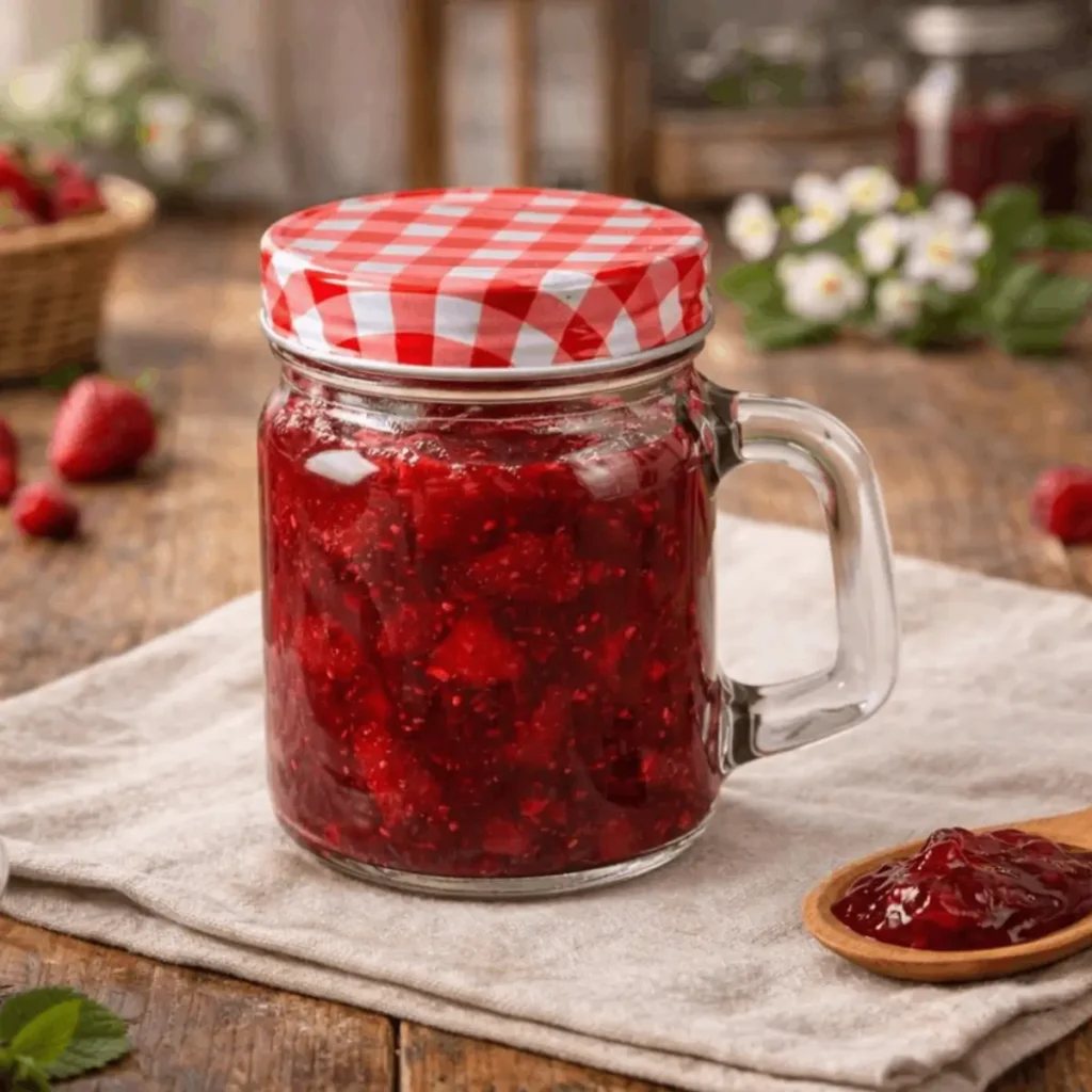 glazen jam potjes 120 ml set van 6 herbruikbaar en vaatwasserbestendig