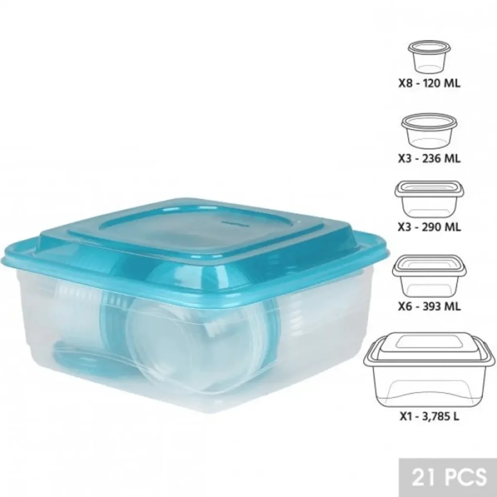 herbruikbare vershoudbakjes set geschikt voor magnetron en diepvries