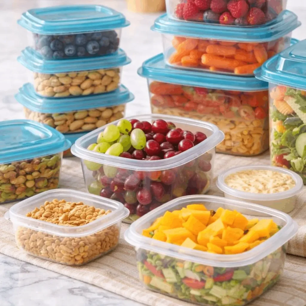 opbergbox 3,785 liter met vershoudbakjes set 21-delig