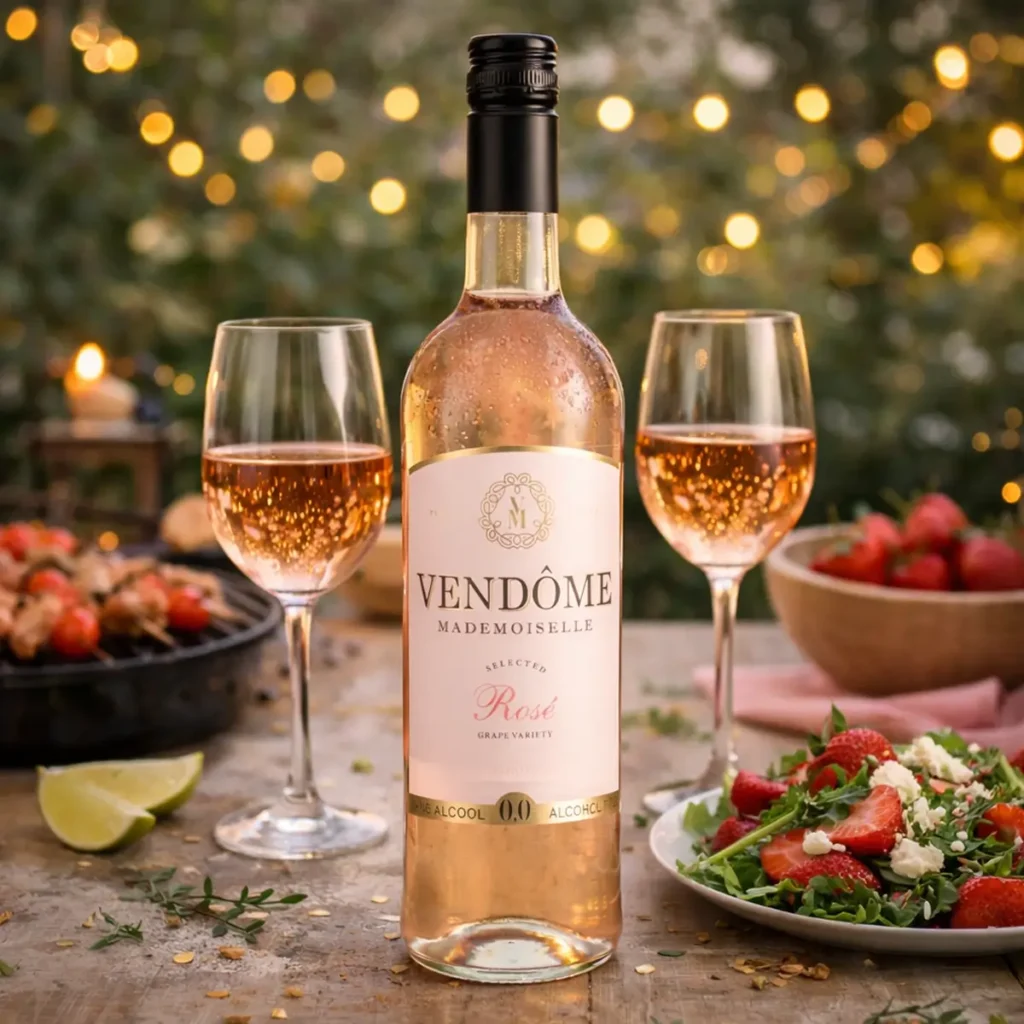 Vendome-Mademoiselle-Rose-Alcoholvrij-zomer-tuin