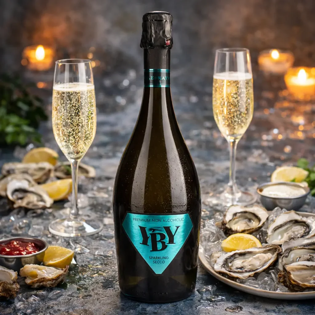 YBY-Premium-Sparkling-alcoholvrij-mousserende-wijn-feestelijk-met-oesters